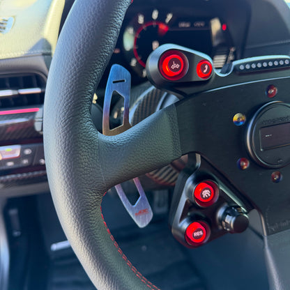 JDC Titanium Paddle Shifters for JQ Werks Steering Wheels - 5