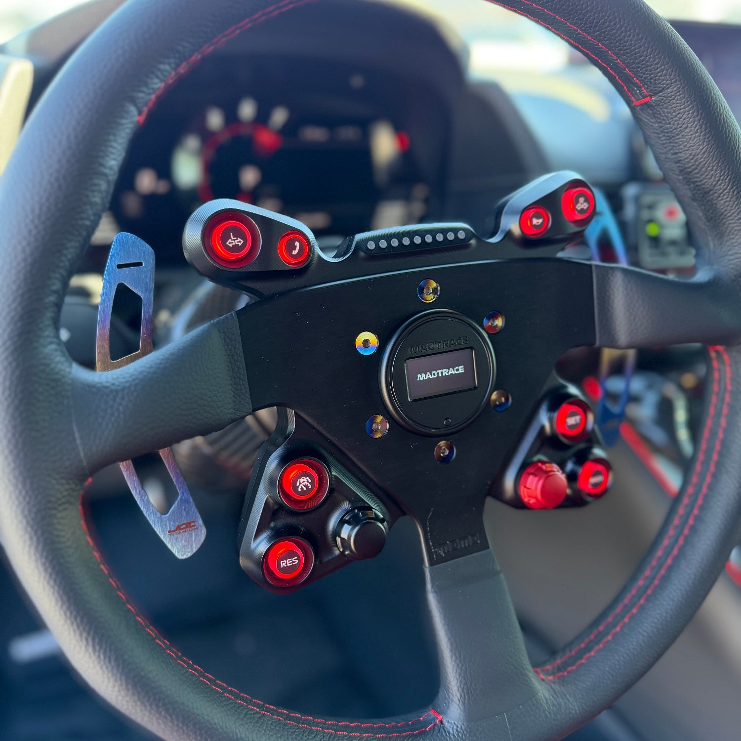 JDC Titanium Paddle Shifters for JQ Werks Steering Wheels