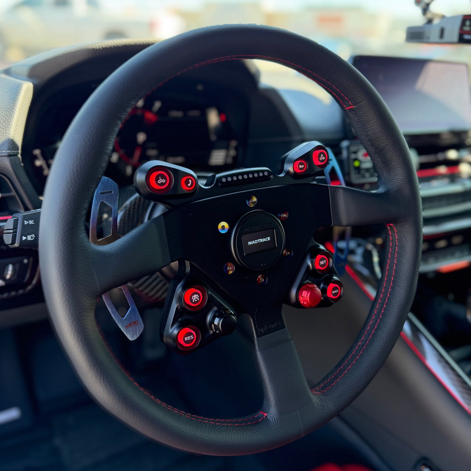 JDC Titanium Paddle Shifters for JQ Werks Steering Wheels