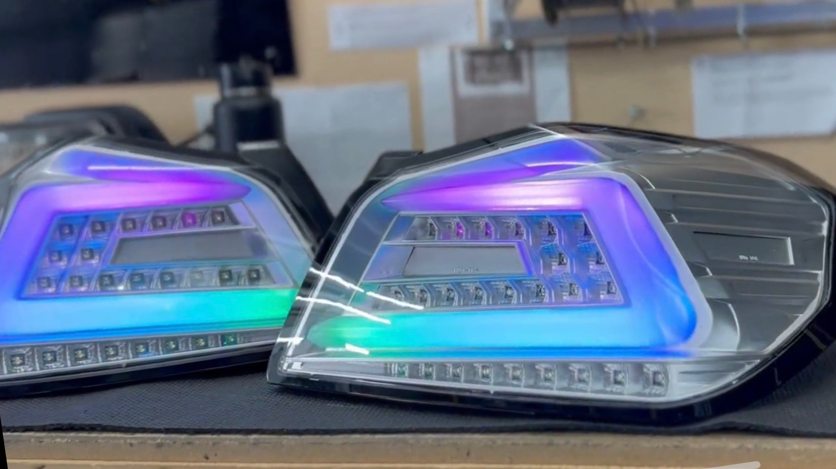 NTXGlow Clear Color Shifting Spec D Tail Lights | 2015-2021 Subaru WRX - 24