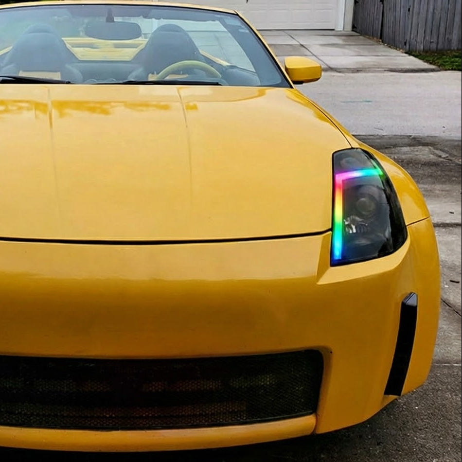 NTXGLOW RGB Headlights | 2003-2005 Nissan 350Z - 8