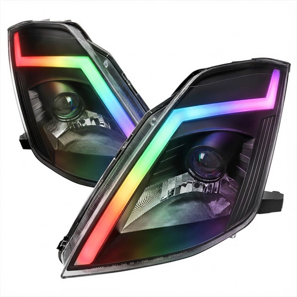 NTXGLOW RGB Headlights | 2003-2005 Nissan 350Z - 5