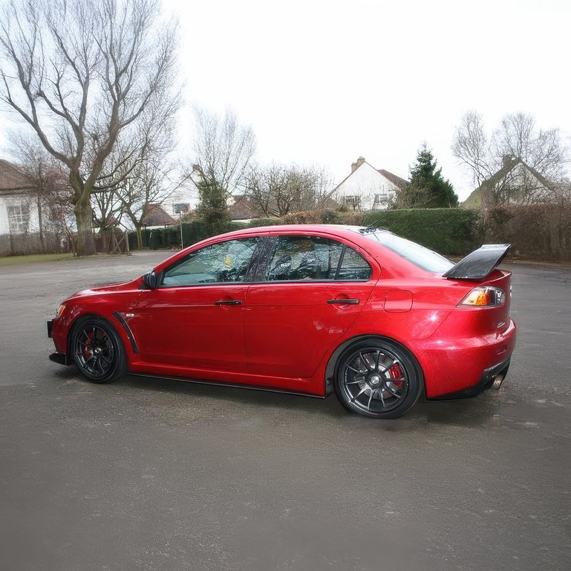 Rexpeed V-Style Carbon Fiber Side Skirt Extensions (Evo X) - JD Customs U.S.A