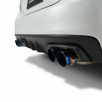 JDMuscle 15-21 WRX/STI Tanso Carbon Fiber Exhaust Trim Covers