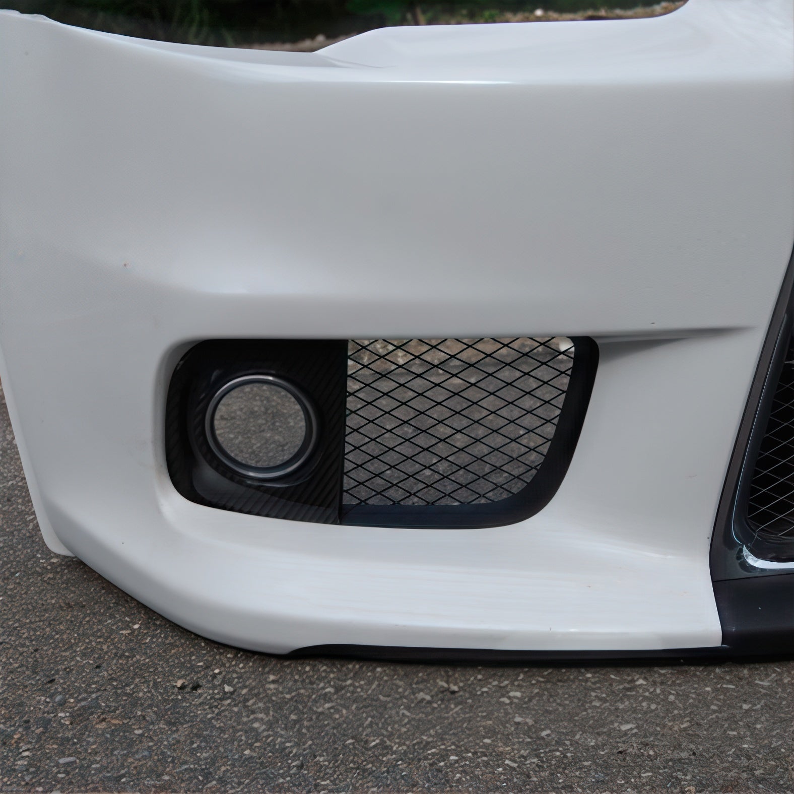 Rexpeed Carbon Fiber Fog Light Cover (Evo X)