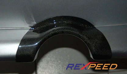 Rexpeed Carbon Fiber Exhaust Shield (Evo 7/8/9)