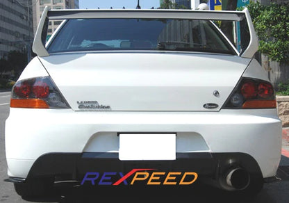 Rexpeed カーボンファイバー リアバンパーエクステンション (Evo 4-9)