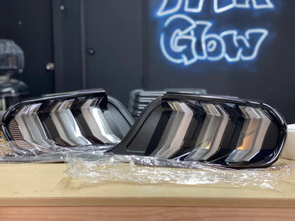 NTXGlow Clear S550 Tail Lights (2015-2023 Ford Mustang)