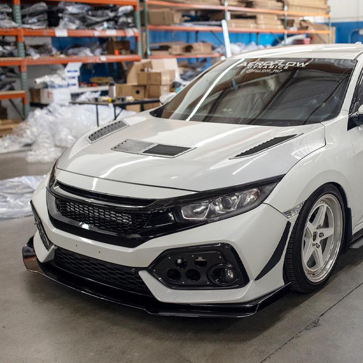 Divisor dinámico de Aeroflow V6 (Honda Civic Hatchback, Si Coupé, Si Sedán, 2017-2021)
