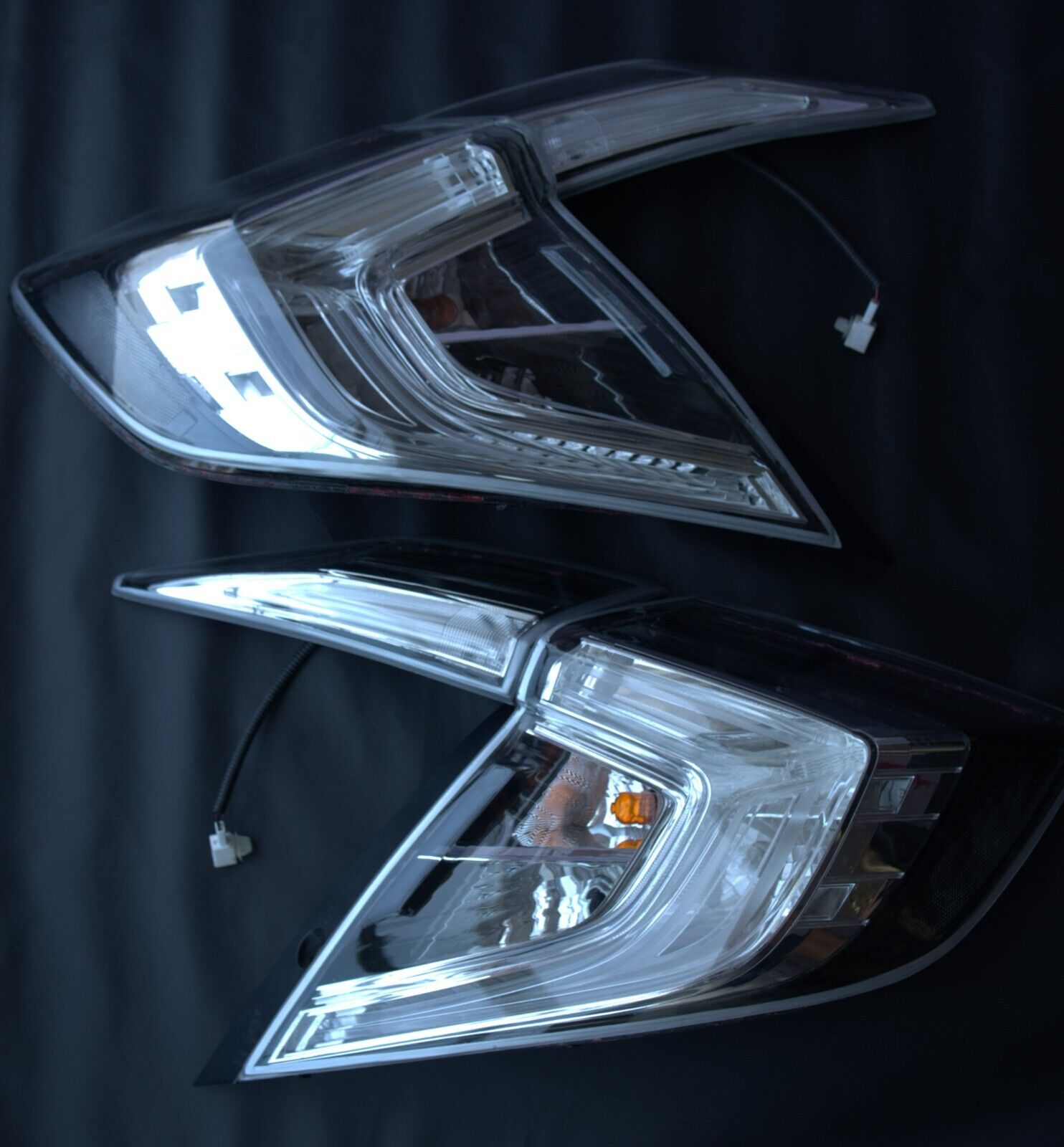 NTXGlow Clear Tail Light Lenses (2016-2021 Honda Civic Sedan)