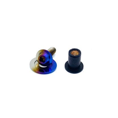 JDC titanium Bolt, washer and plastic well-nut
