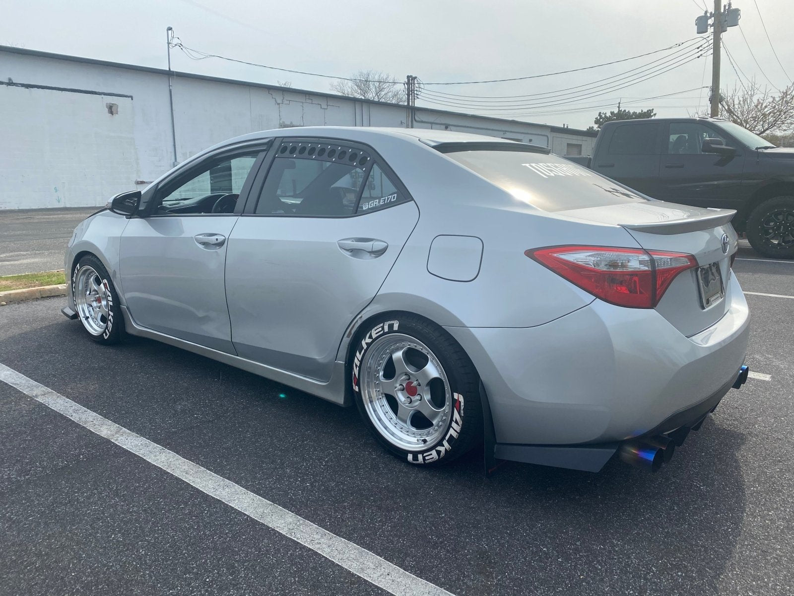 Visual Autowerks Toyota Corolla Rear Window Vents (11th Gen) - 4