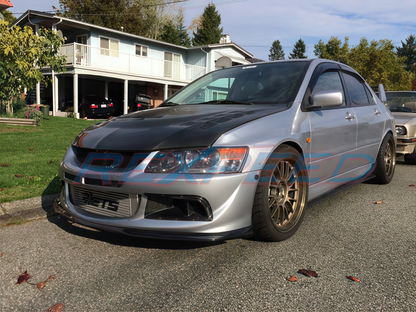 Rexpeed R-Type Carbon Fiber Front Splitter (Evo 8) - JD Customs U.S.A