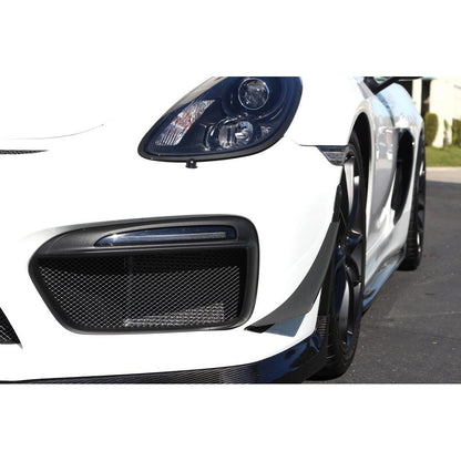 APR Carbon Fiber Front Bumper Canards (2015-2016 Porsche 981 Cayman GT4)