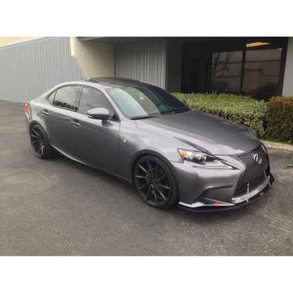 Divisor de viento delantero de fibra de carbono para parachoques APR (Lexus IS-250 / IS-300 F Sport 2014-2015)