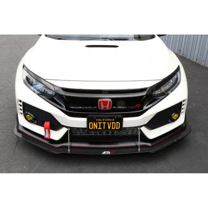 APR Carbon Fiber Front Wind Splitter (2017-2021 Honda FK8 Civic Type R with OEM Lip)