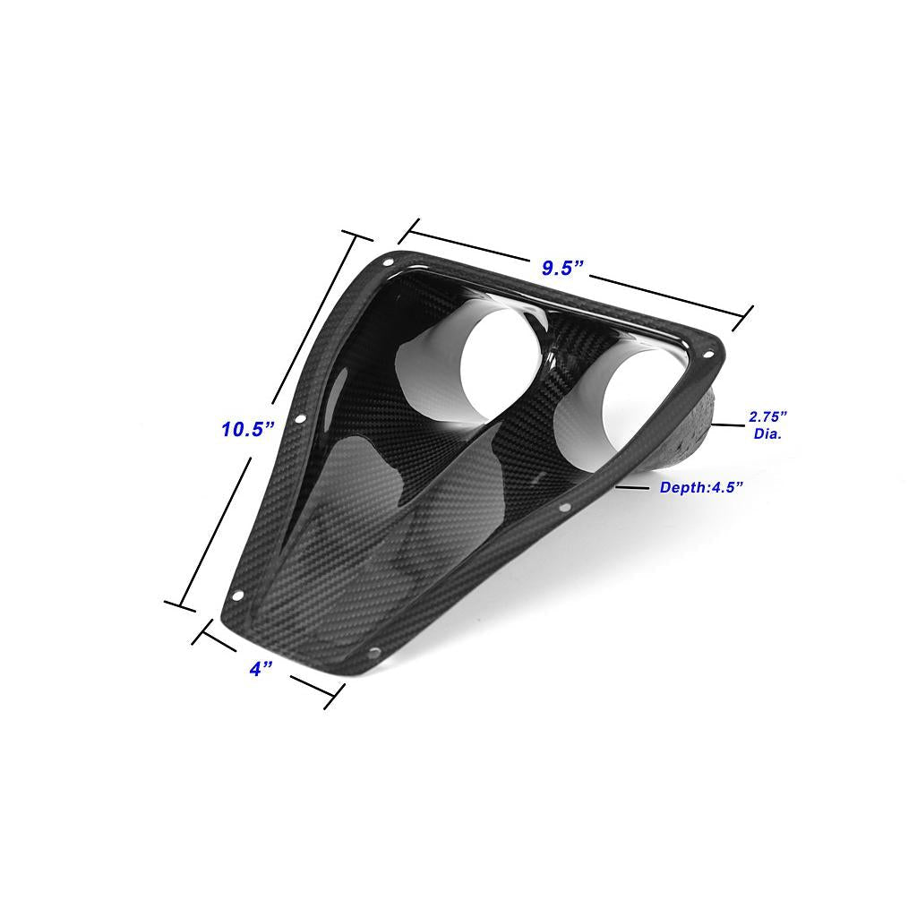 APR Carbon Fiber Universal Fitment Dual NACA Ducts