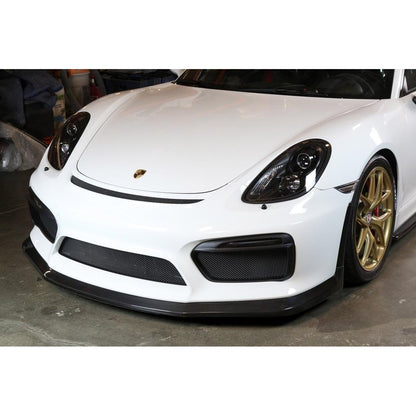 Deflector de aire delantero de fibra de carbono APR (Porsche 981 Cayman GT4 2015-2016)