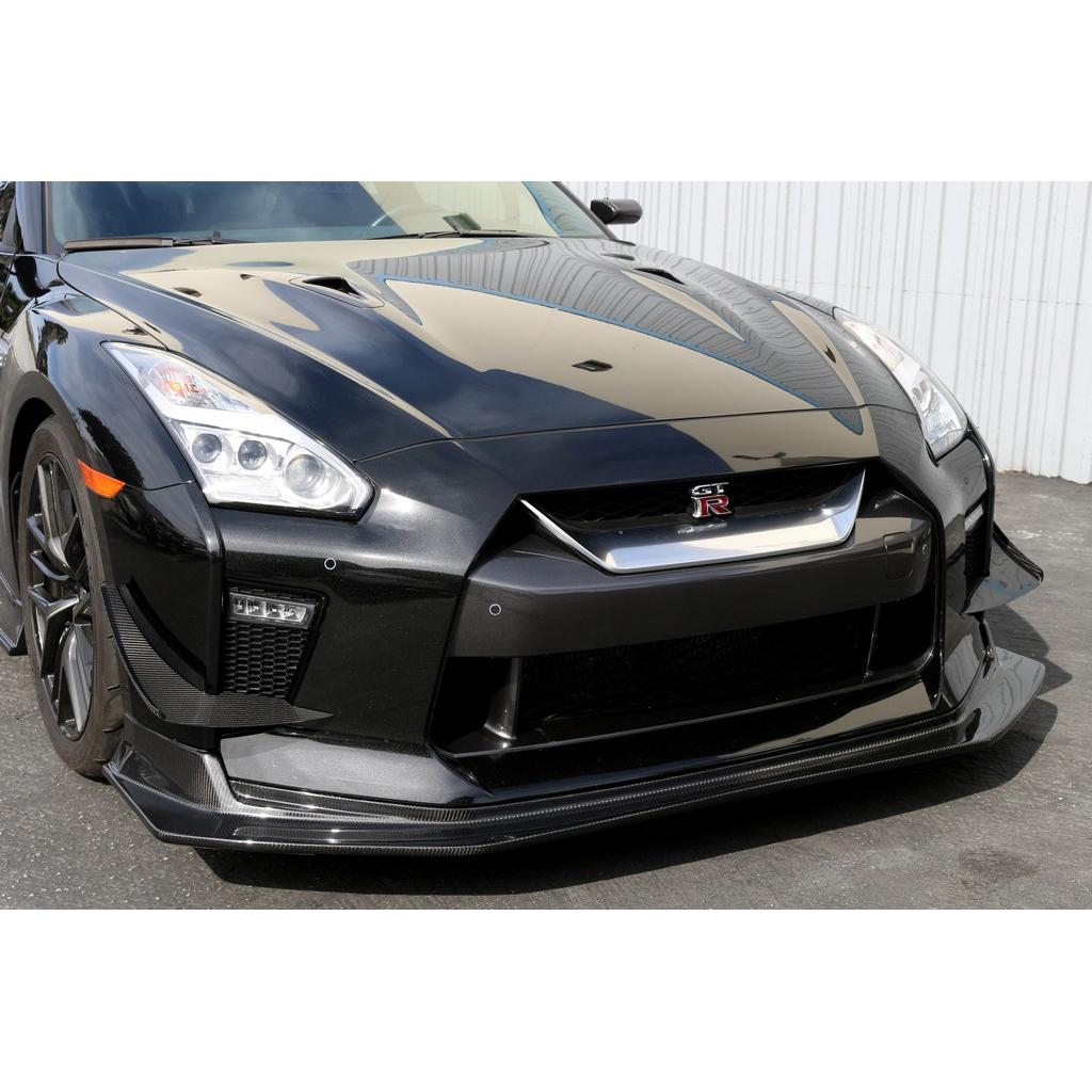 Deflector de aire delantero/borde de fibra de carbono APR (Nissan GTR R35 2017-2022)