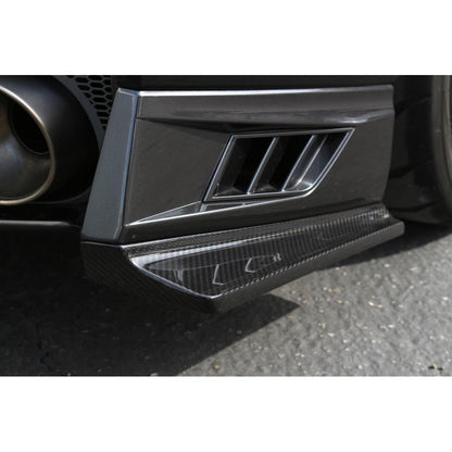 Faldones de parachoques trasero de fibra de carbono APR (Nissan GTR-R35 2017-2022)