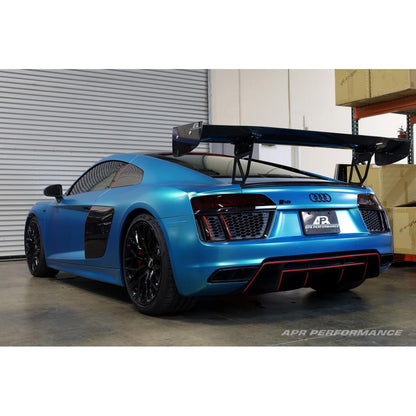 APR GTC-500 Carbon Fiber Adjustable Wing and Trunk Panel Replacement (2016-2022 Audi R8)