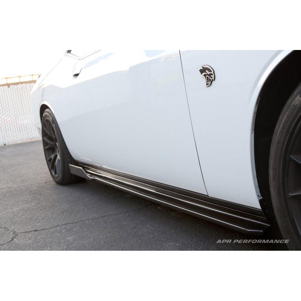APR Carbon Fiber Side Rocker Extension (2015-2023 Dodge Challenger Hellcat)