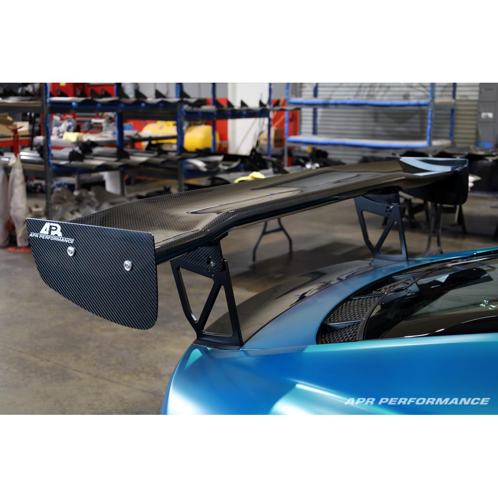 APR GTC-500 Carbon Fiber Adjustable Wing and Trunk Panel Replacement (2016-2022 Audi R8)