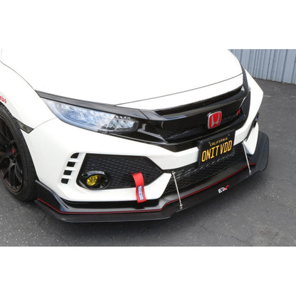 APR Carbon Fiber Front Wind Splitter (2017-2021 Honda FK8 Civic Type R with OEM Lip)