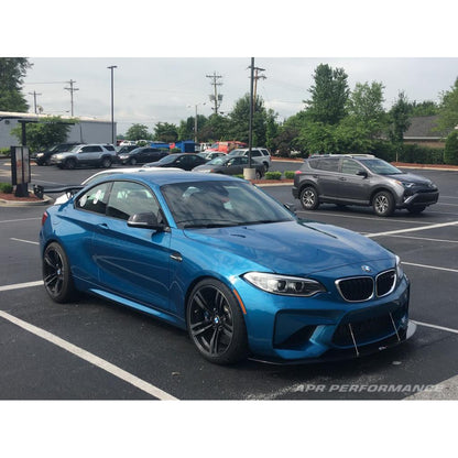 Divisor de viento delantero de fibra de carbono para parachoques APR (BMW F87 M2 2016-2021)