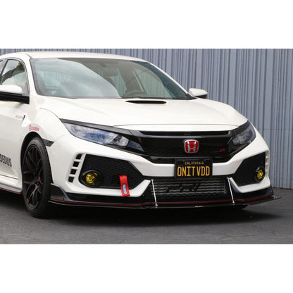APR Carbon Fiber Front Wind Splitter (2017-2021 Honda FK8 Civic Type R with OEM Lip)