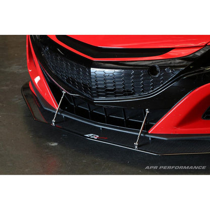 APR Stock Bumper Carbon Fiber Front Wind Splitter (2016-2022 Acura NSX)