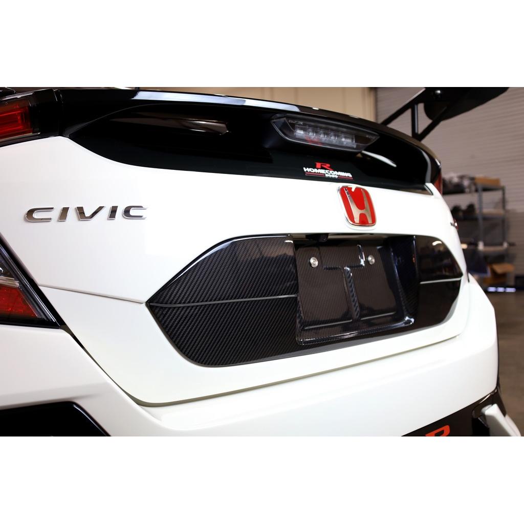 APR Carbon Fiber License Plate Backing (2017-2021 Honda FK8 Civic Type R)