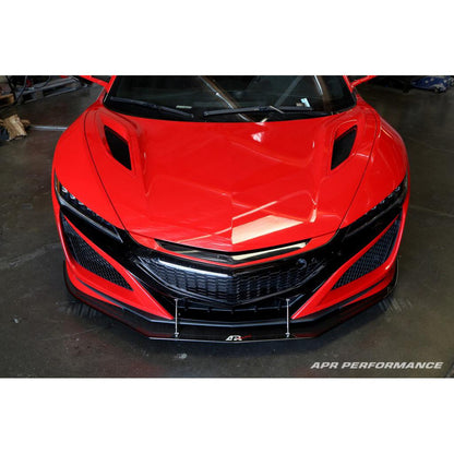 APR Stock Bumper Carbon Fiber Front Wind Splitter (2016-2022 Acura NSX)