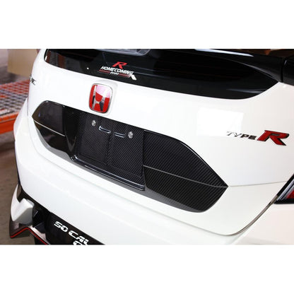 APR Carbon Fiber License Plate Backing (2017-2021 Honda FK8 Civic Type R)
