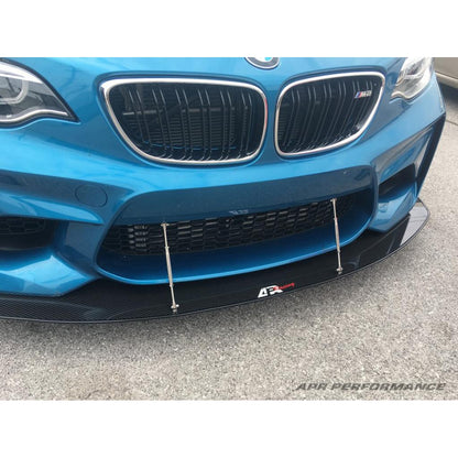 Divisor de viento delantero de fibra de carbono para parachoques APR (BMW F87 M2 2016-2021)