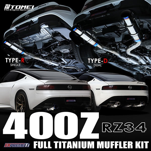 Tomei Dual Exit Full Titanium Muffler Expreme Ti Type-D | Nissan Z