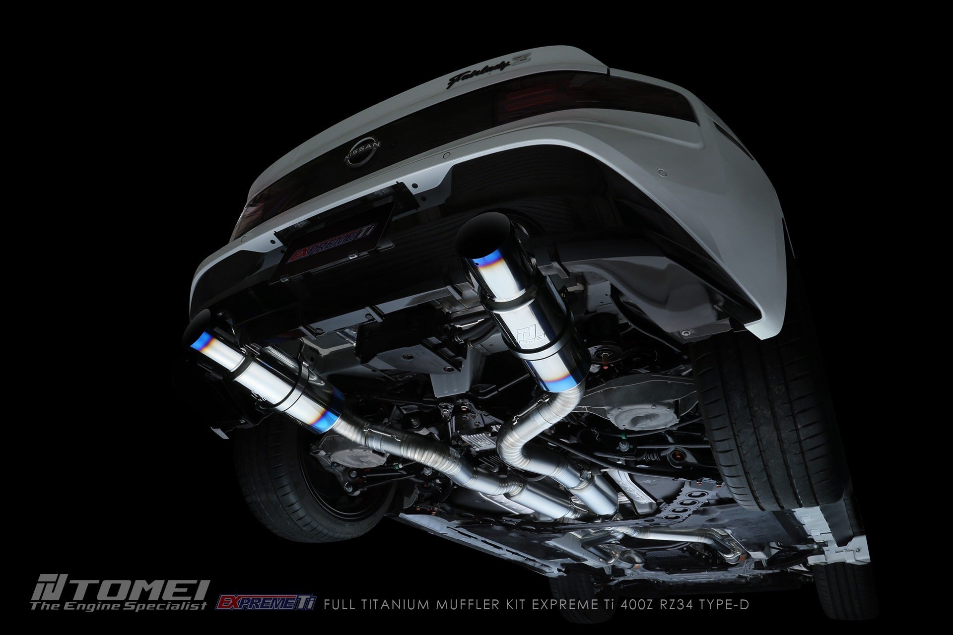 Tomei Dual Exit Full Titanium Muffler Expreme Ti Type-D | Nissan Z