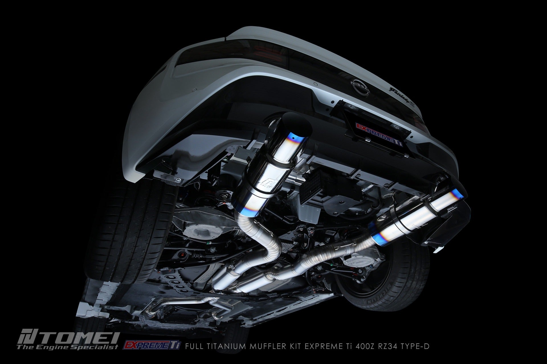 Tomei Dual Exit Full Titanium Muffler Expreme Ti Type-D | Nissan Z