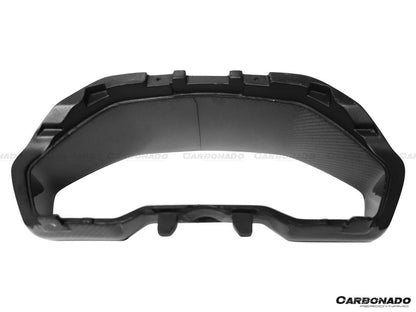 Carbonado 2011-2016 Lamborghini Aventador LP700 Coupe Roadster OEM Style Carbon Fiber Instrument Surround Panel Cover - 9