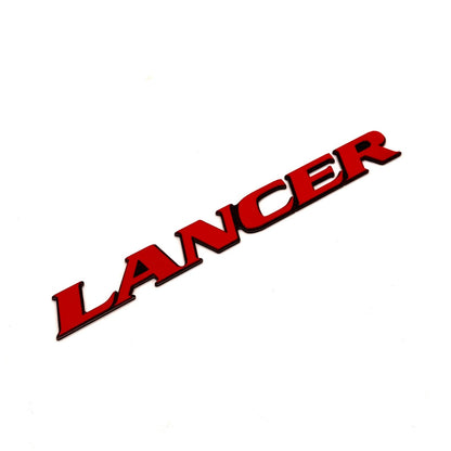 JDC Aluminum "Lancer" Trunk Badge (Evo 4/5/6/Universal) - JD Customs U.S.A