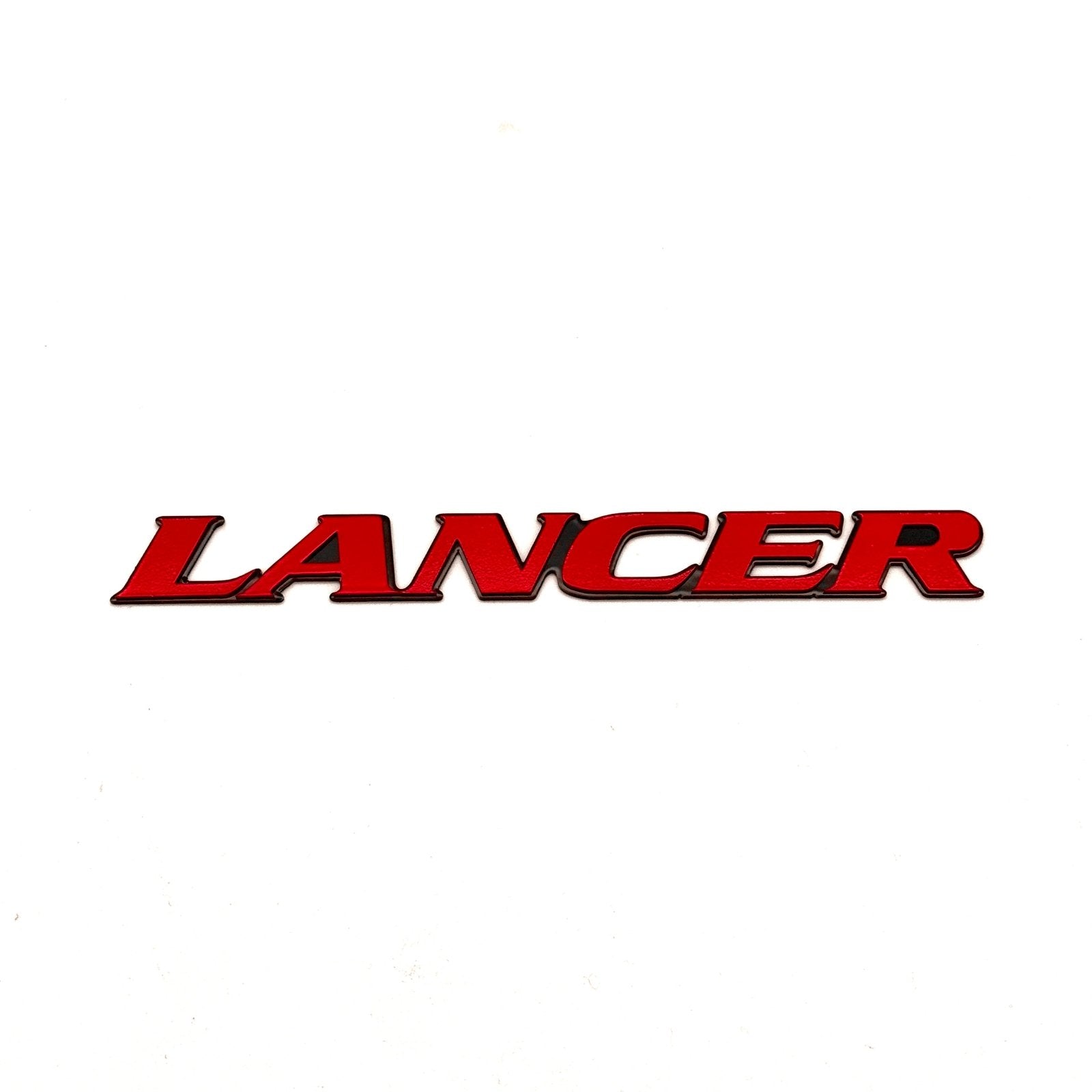 JDC Aluminum "Lancer" Trunk Badge (Evo 4/5/6/Universal) - JD Customs U.S.A