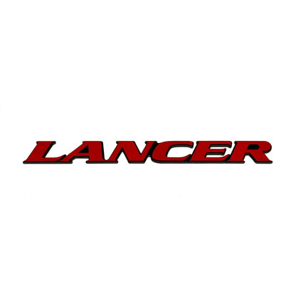 JDC Aluminum "Lancer" Trunk Badge (Evo 4/5/6/Universal) - JD Customs U.S.A