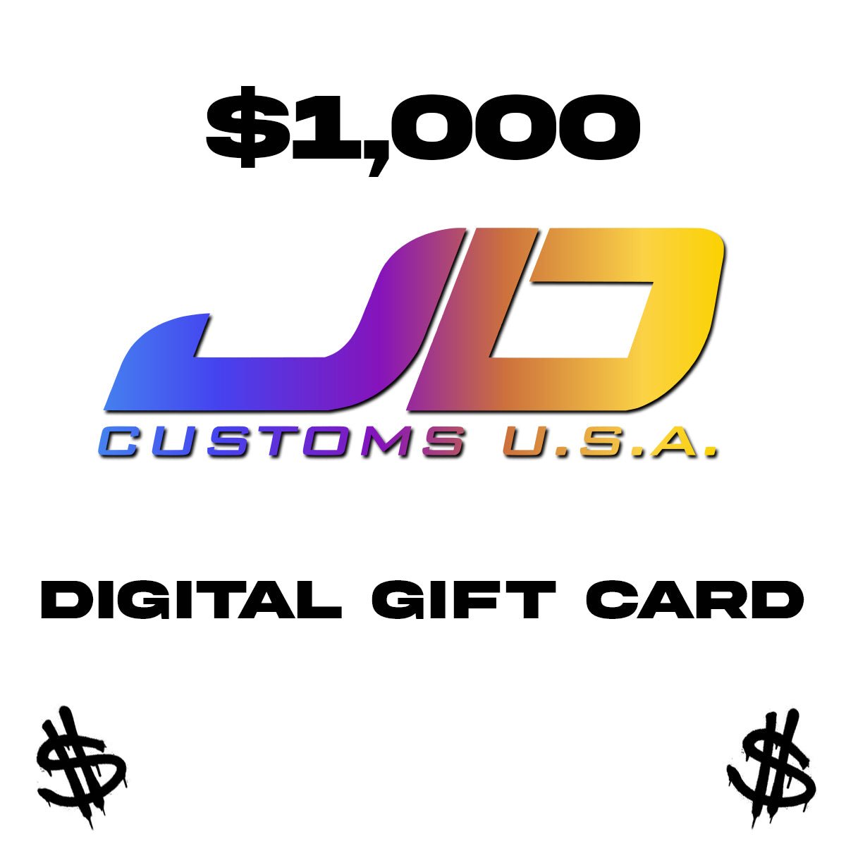 JDC Digital Gift Cards - Shopify