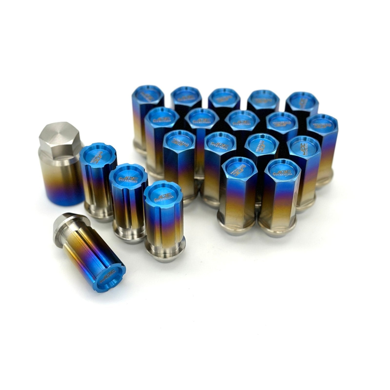 JDC Titanium Closed - End Lug Nuts M12x1.5mm (Universal) - JD Customs U.S.A