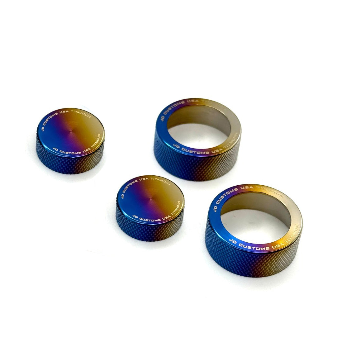 Anillos de perilla de control de titanio JDC (Corolla GR 23+)