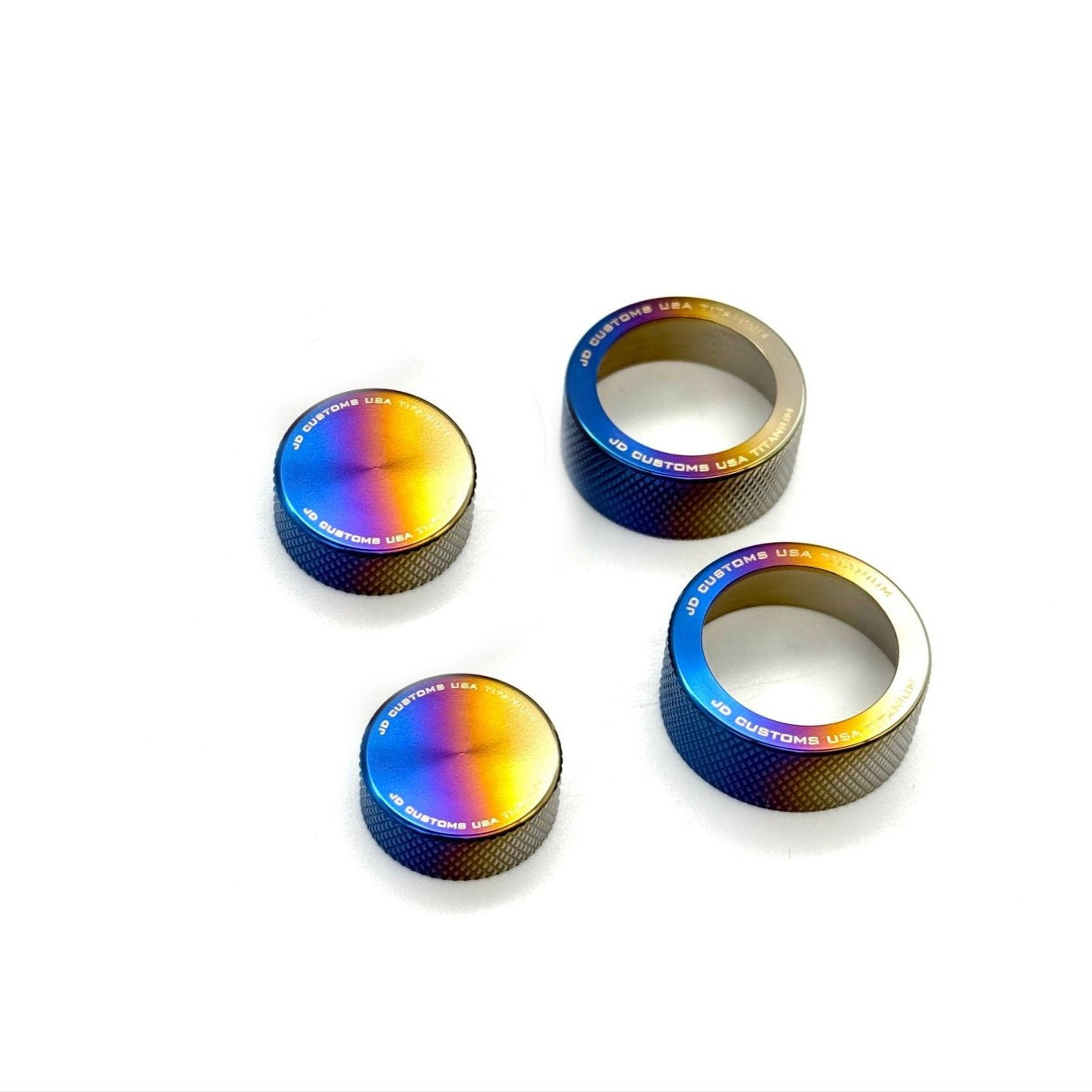 Anillos de perilla de control de titanio JDC (Corolla GR 23+)