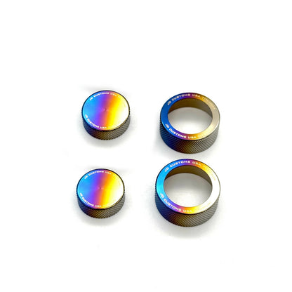 Anillos de perilla de control de titanio JDC (Corolla GR 23+)