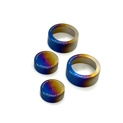 Anillos de perilla de control de titanio JDC (Corolla GR 23+)