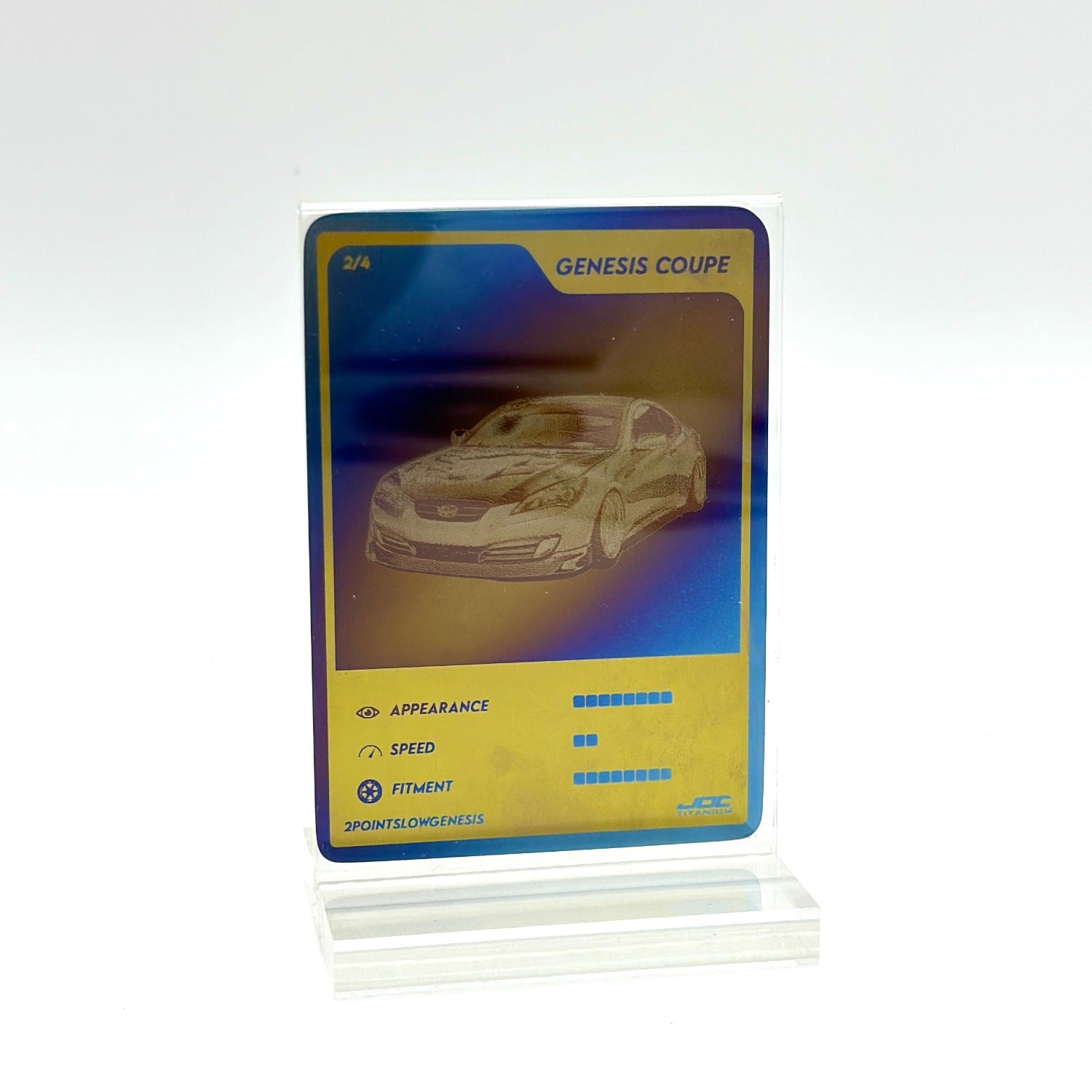 JDC Titanium Custom Trading Cards - Make Your Own Unique Titanium Trading Card! - JD Customs U.S.A