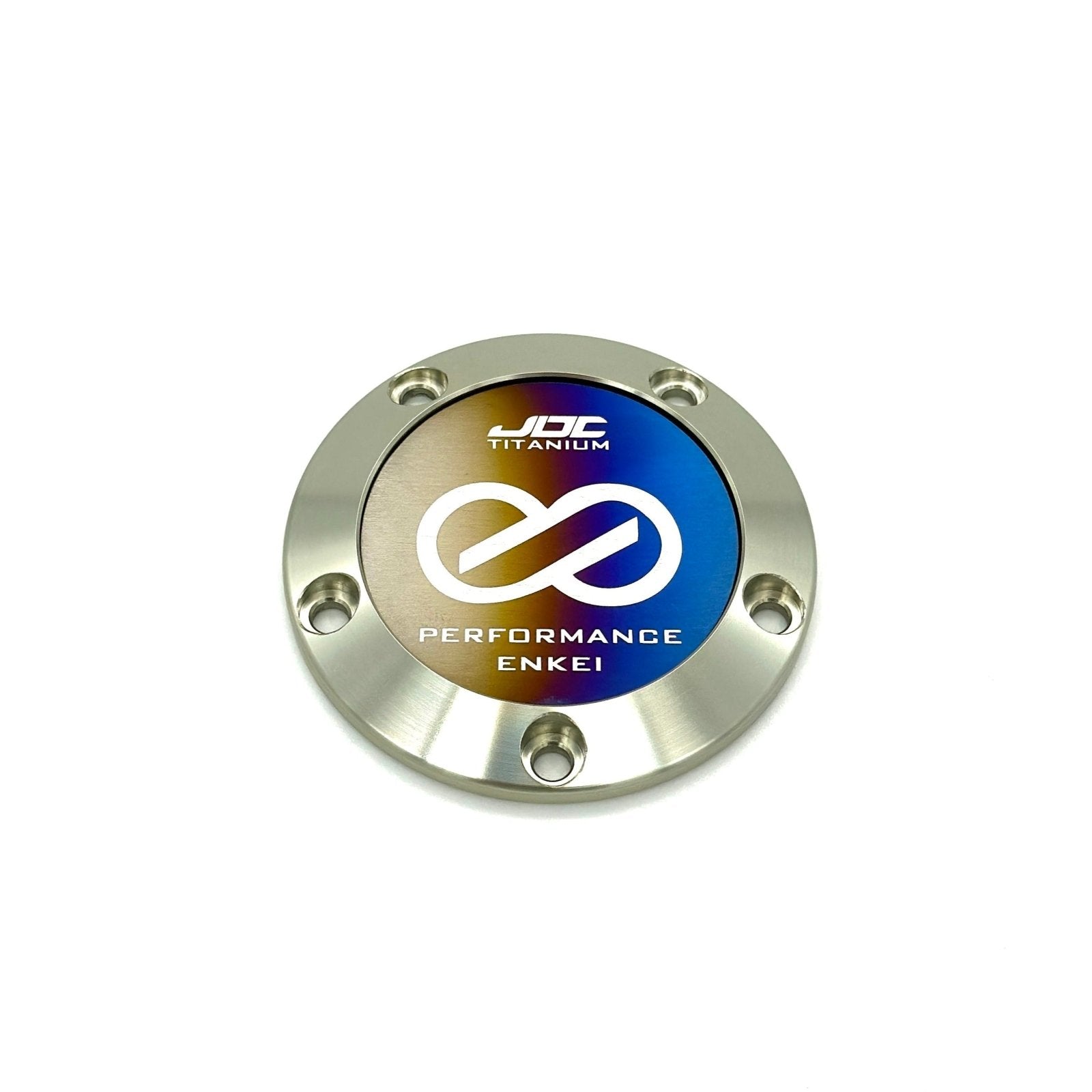 JDC Titanium Enkei NT03 Wheel Center Cap Plaques - JD Customs U.S.A